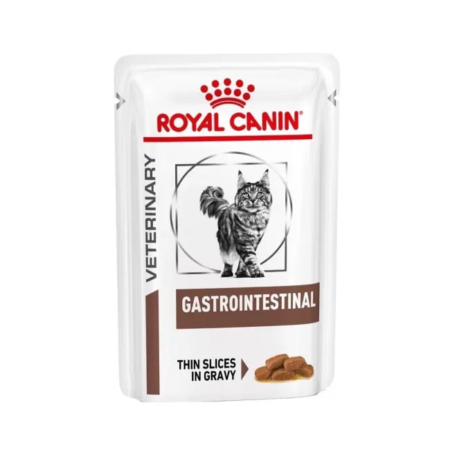 ROYAL CANIN VD Gastrointestinal mitrā barība kaķiem, 12x85g - Produkta attēls