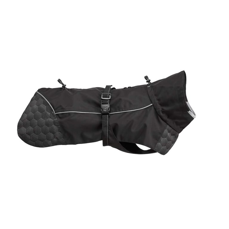 FEEL ACTIVE Goteborg lietusmētelis suņiem, 35 cm, melns