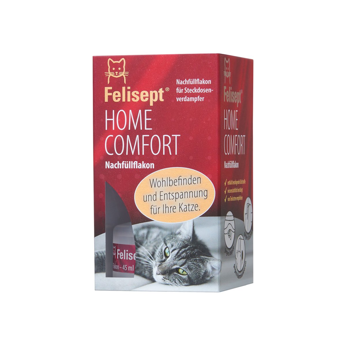 Felisept Home Comfort kassi difuusori täitepudel 45 ml - Tootepilt 1
