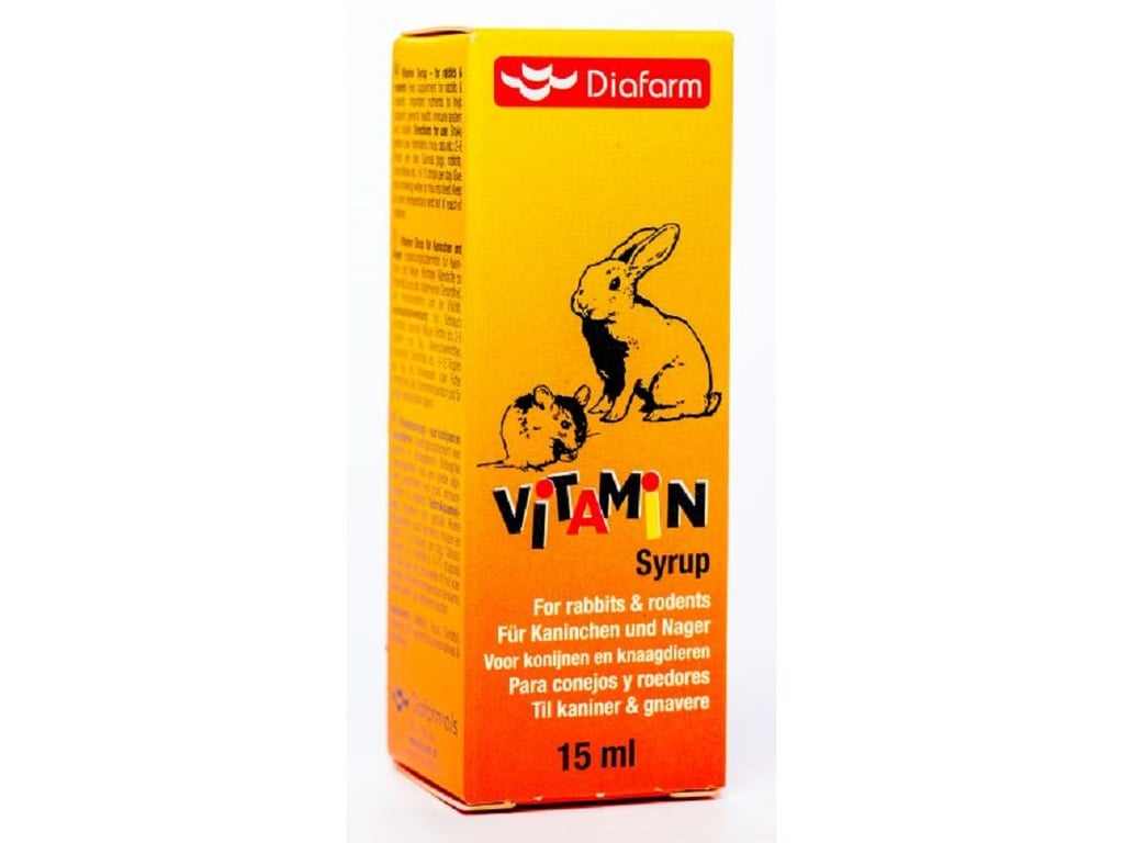 Diafarm vitaminų sirupas triušiams ir graužikams, 15 ml