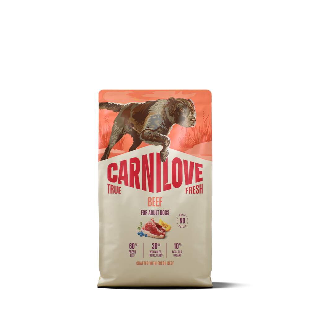CARNILOVE True Fresh sausā barība suņiem, liellops, 4kg - Produkta attēls