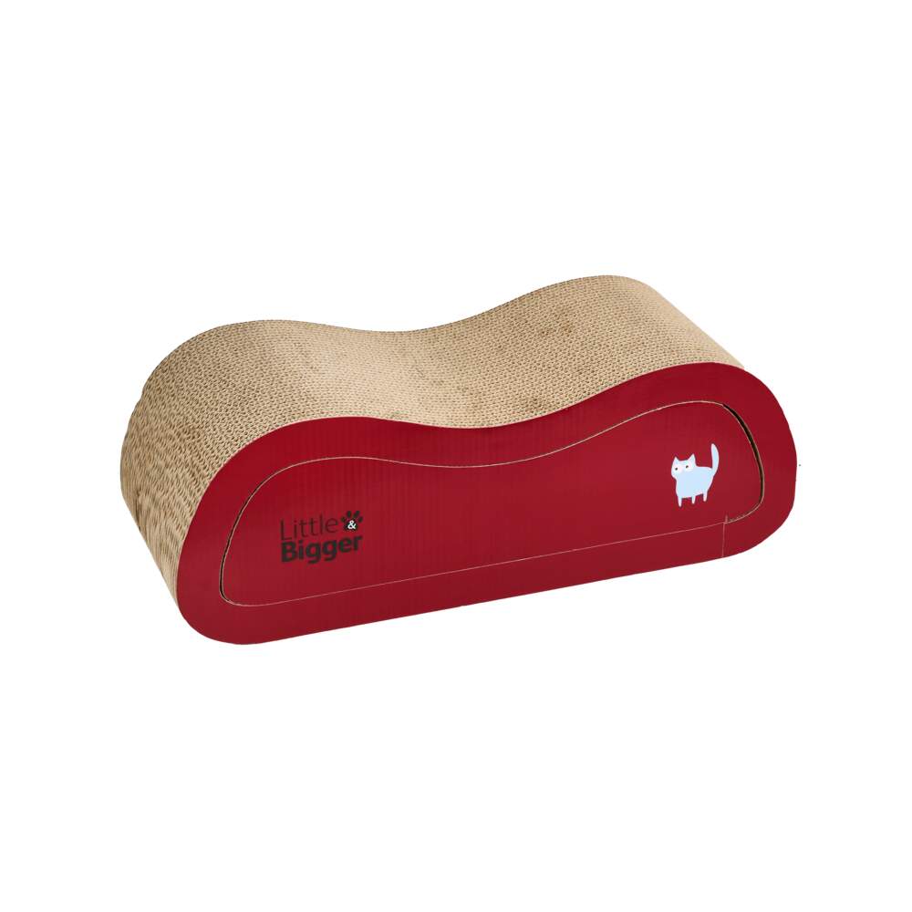 Little&Bigger Calico Wavy kaķu nagu skrāpis, bordo - Produkta attēls
