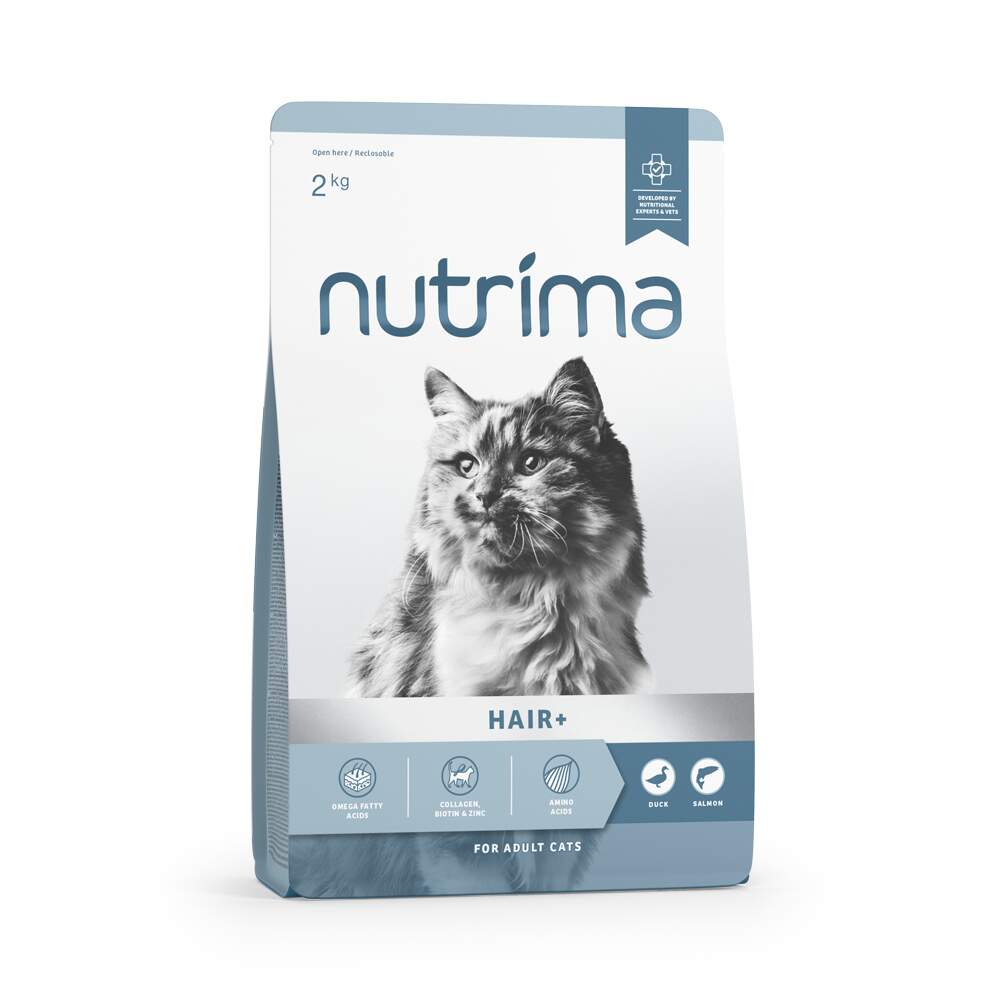 Nutrima Hair+ kassi kuivtoit, 2 kg - Tootepilt