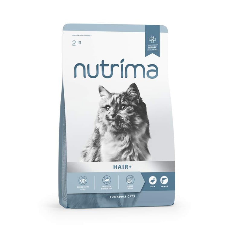 Nutrima Hair+ kassi kuivtoit, 2 kg