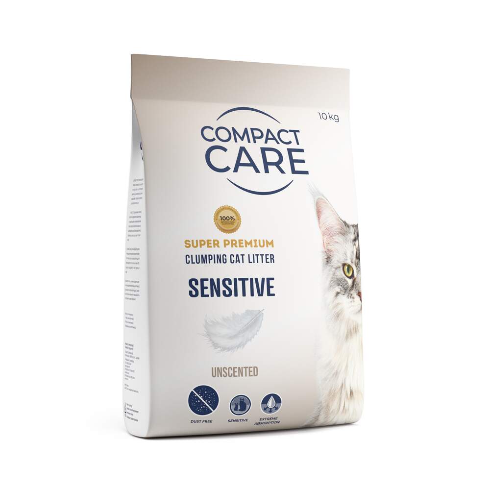 Compact Care Sensitive kraikas jautrioms katėms, 10 kg -  1