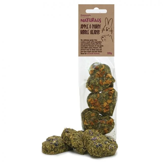 Rosewood Apple & Violet Hearts kārumi grauzējiem - Produkta attēls