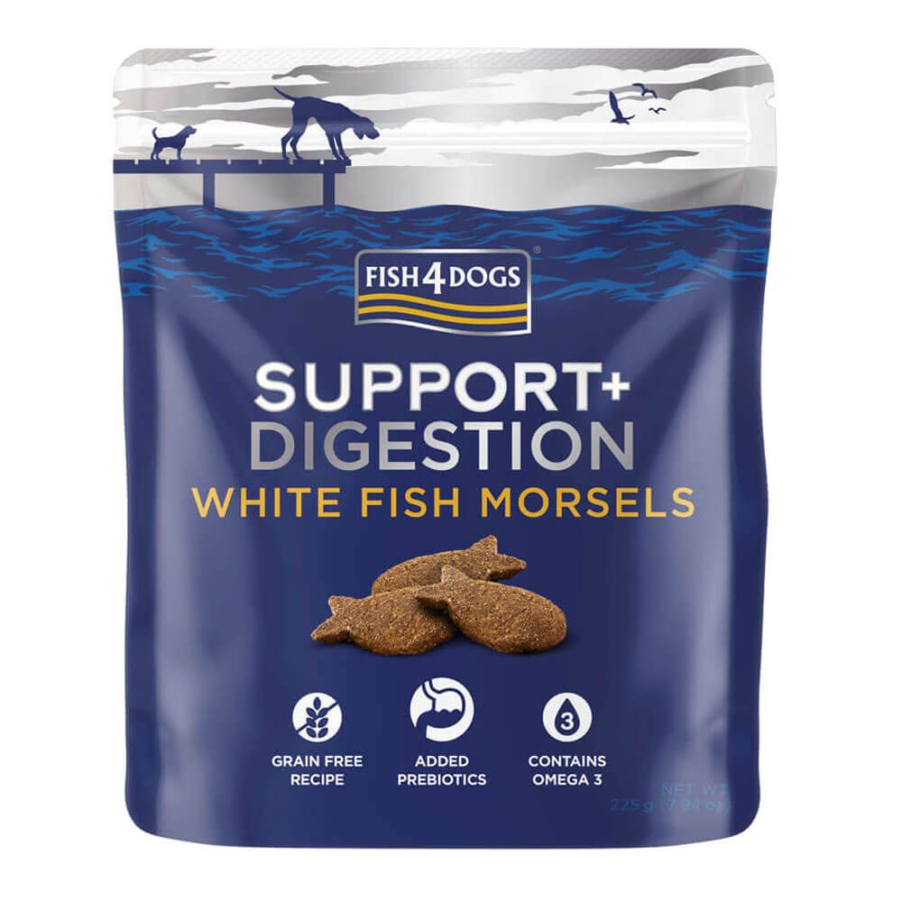 Fish4Dogs White Fish Morsels skanėstai su baltąja žuvimi, 225g -  1