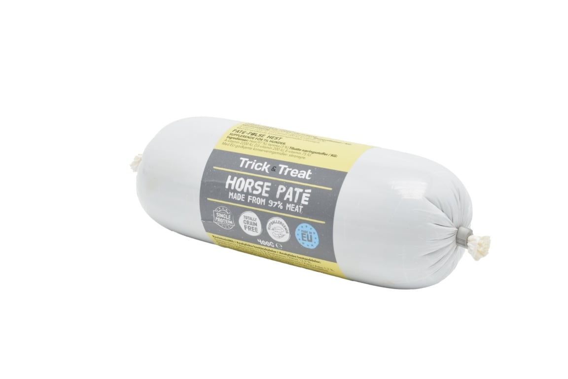 TRICK & TREAT Pate desa suņiem, zirga gaļa, 400g