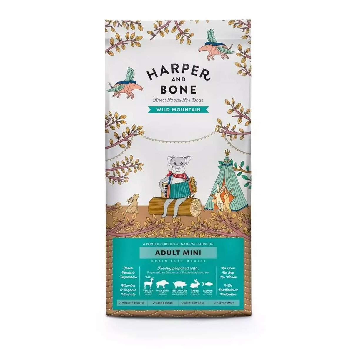 Harper and Bone Wild Mountain väikest tõugu koera kuivtoit, 10 kg - Tootepilt