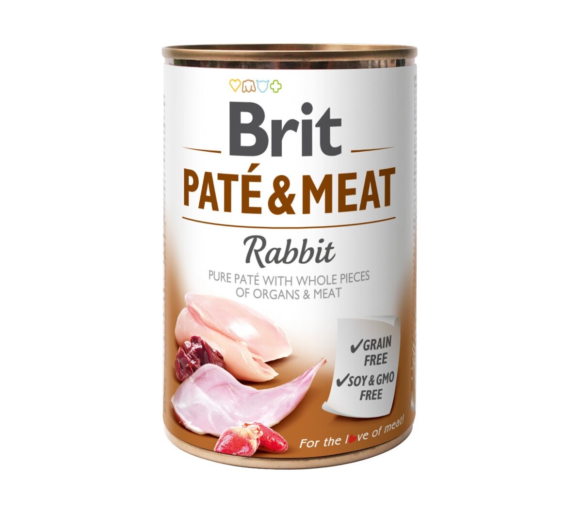Brit Care konservuotas maistas šunims „Paté & Meat“ su triušiena, 400g - 