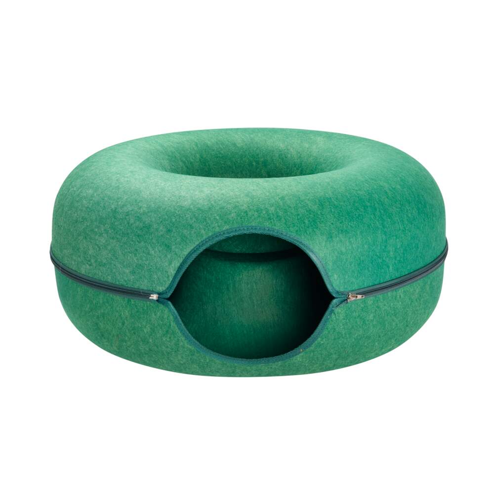 Little&Bigger Mushroom Love Felt guļvieta kaķiem, zaļa, d-60cm - Produkta attēls