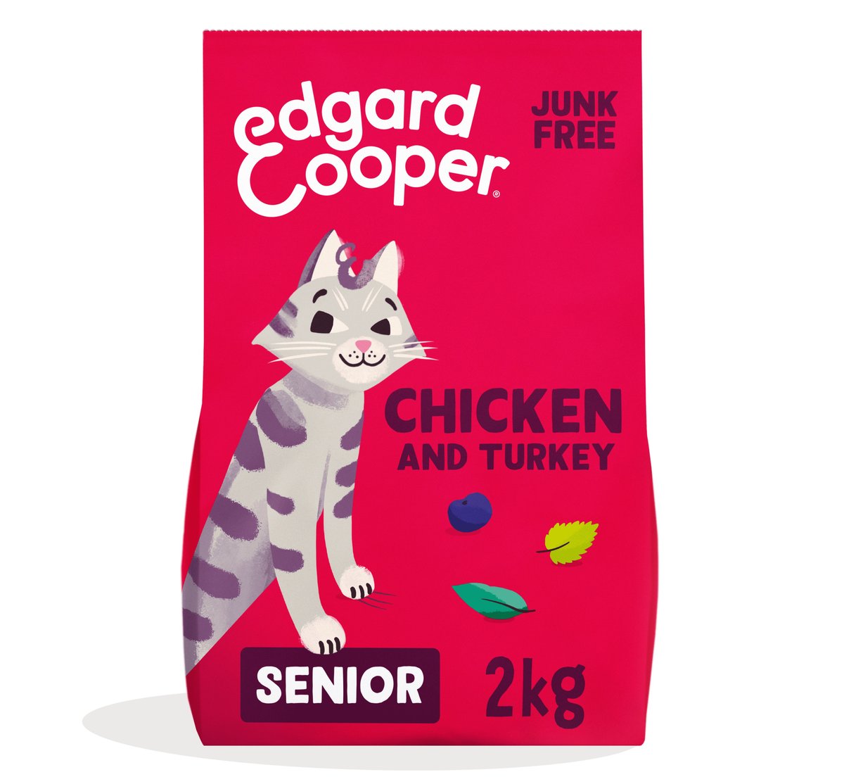 Edgard & Cooper maistas katėms senjorėms su vištiena ir kalakut, 2kg -  1