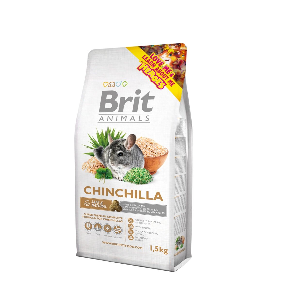 Brit Animals maistas šinšiloms, 1,5kg - 