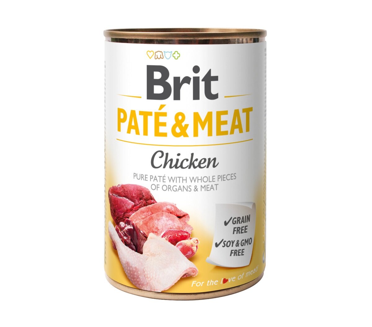 Brit Care konservuotas maistas šunims „Pate & Meat“ su vištiena, 400g - 
