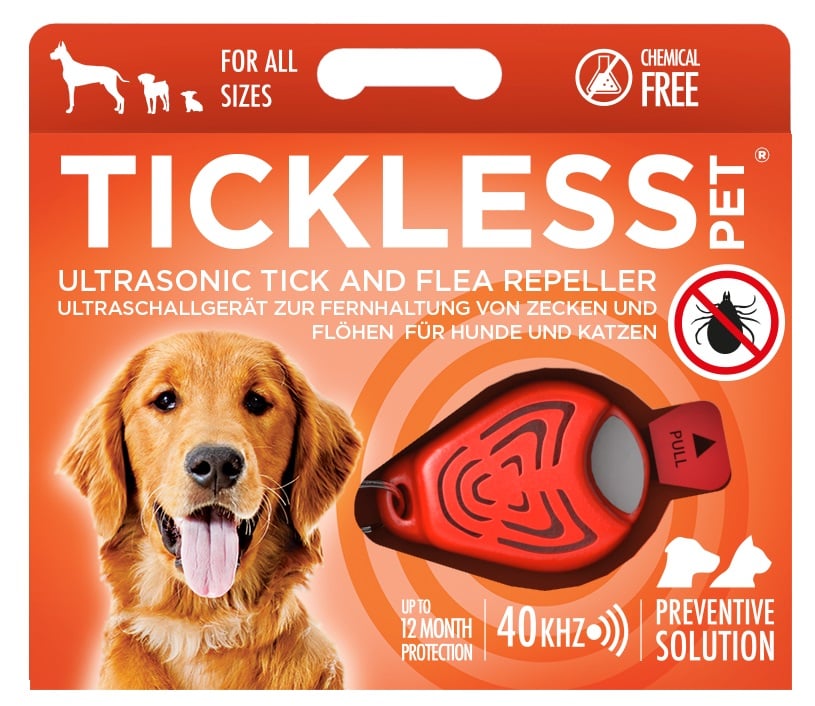 Tickless Pet, ultraskaņas ierīce pret ērcēm un blusām, oranža - Produkta attēls 1
