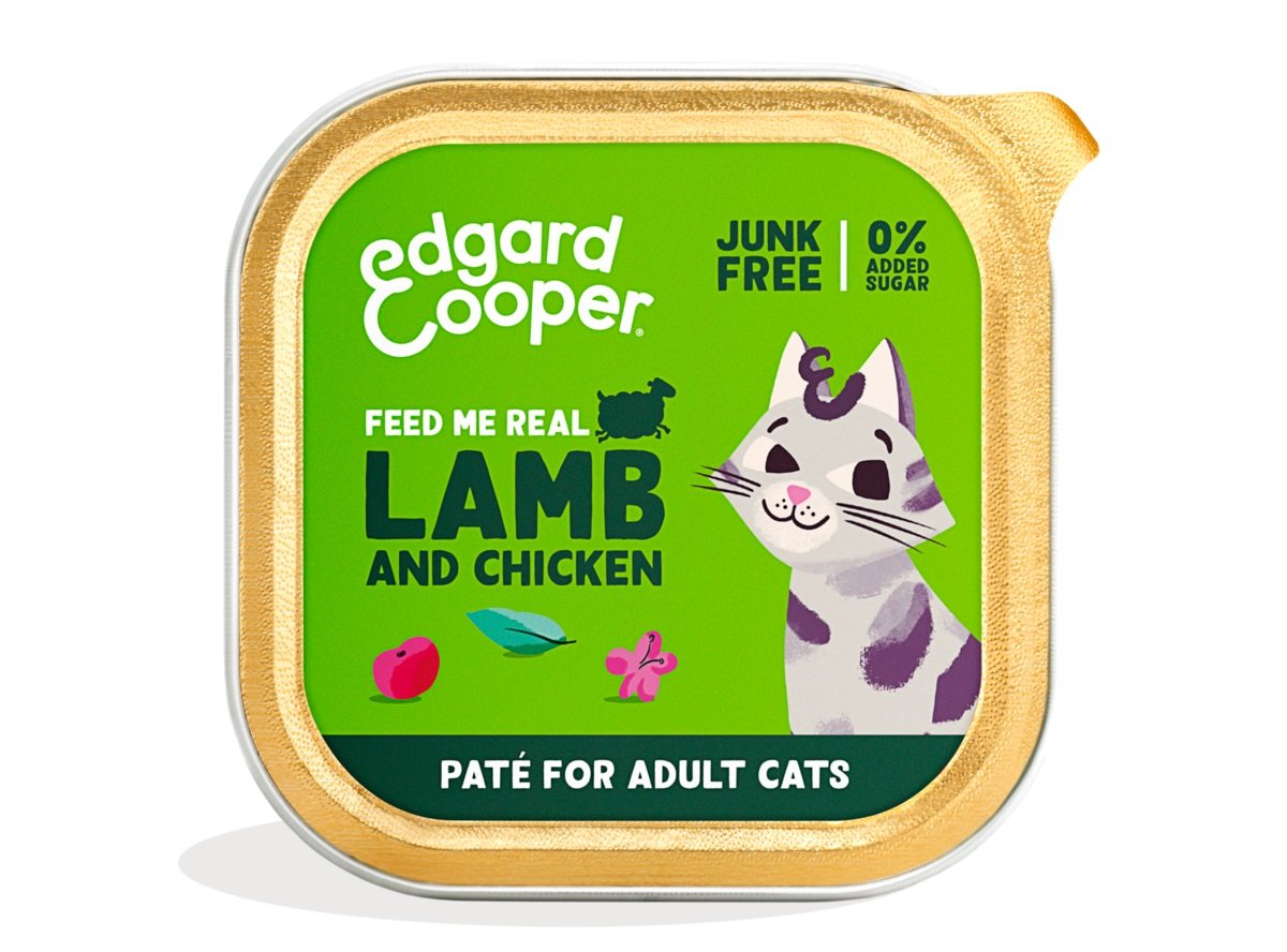 EDGARD COOPER pastēte kaķiem, jērs/vista, 85g - Produkta attēls