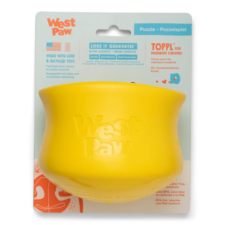 West Paw Toppl užkandžiais pildomas interaktyvus žaislas šunims, XL