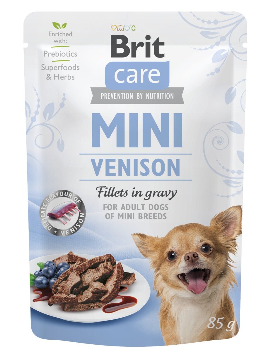 Brit Care Mini konservai šunims su elniena ir triušiena, 85 g - 
