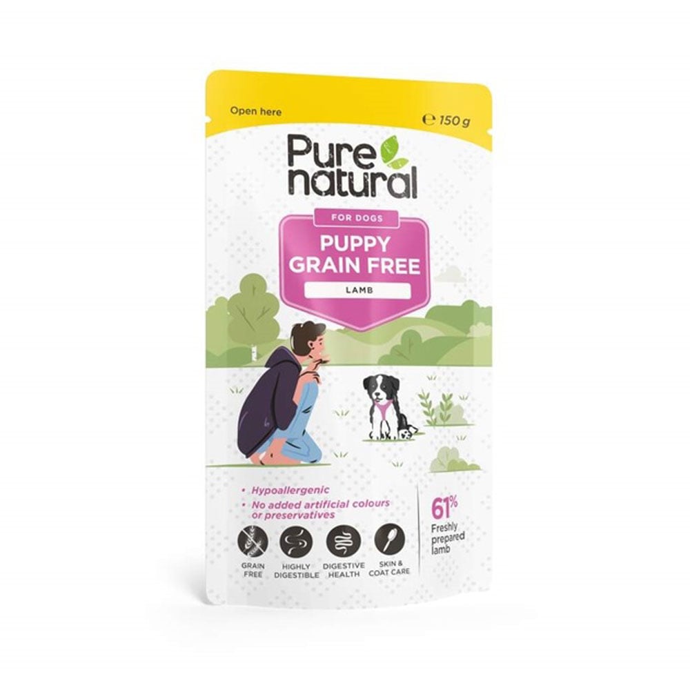 Purenatural konservai šuniukams su ėriena, 150 g - 