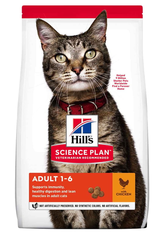 HILL'S SP Adult sausā barība kaķiem, vista, 3kg