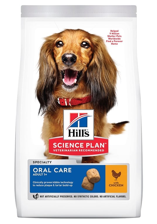 Hills SP  Oral Care sausā barība suņiem, vista, 12 kg