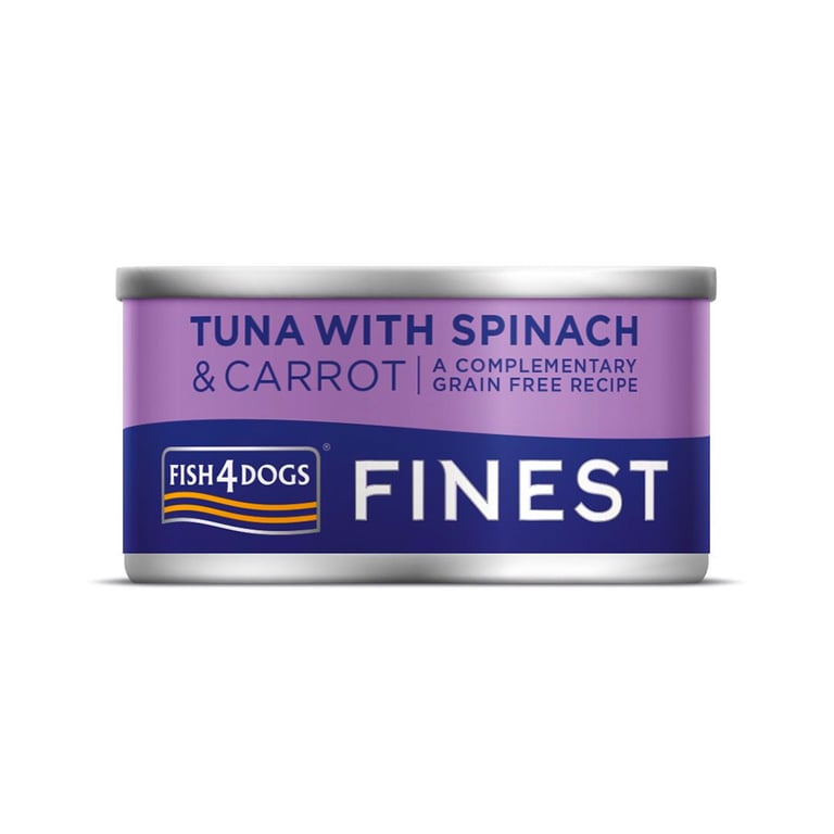 Fish4Dogs Finest konservai šunims su tunu ir morkomis, 85 g