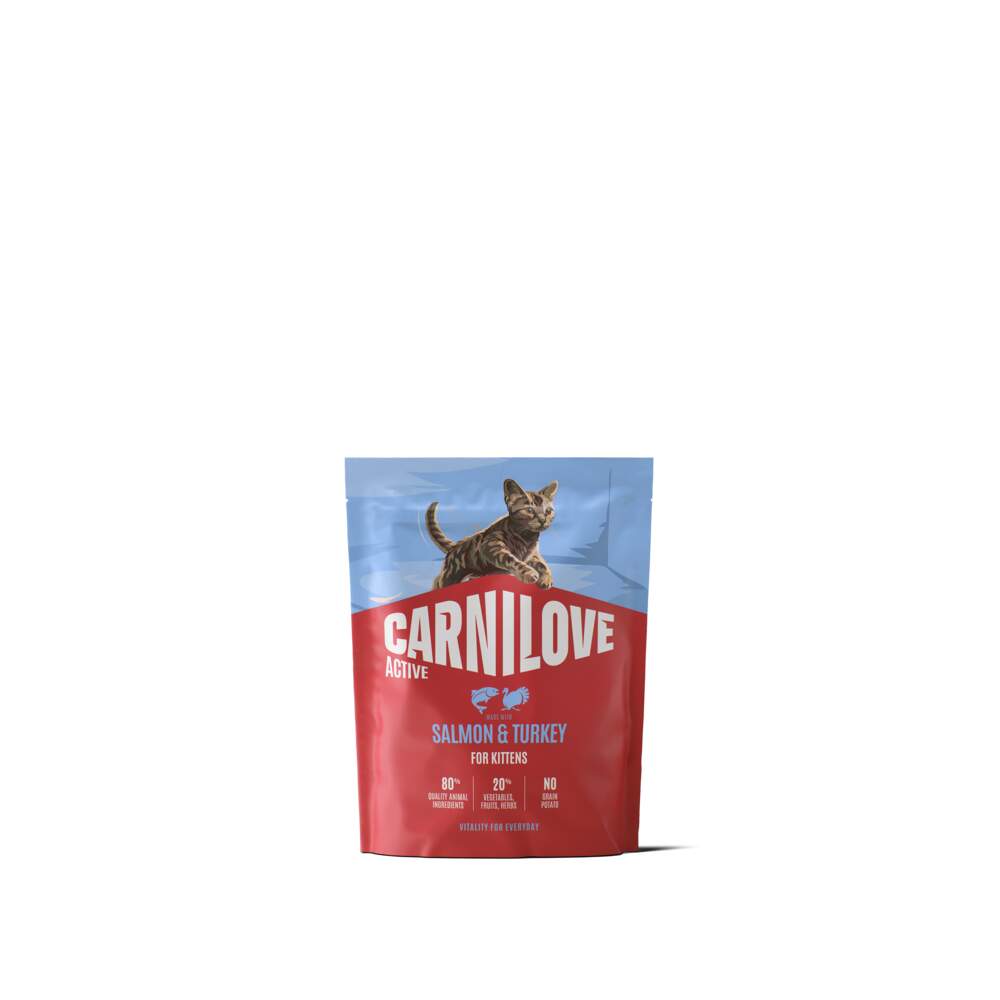 Carnilove Active kuivtoit kassipojale, lõhe/kalkuniga, 400 g - Tootepilt