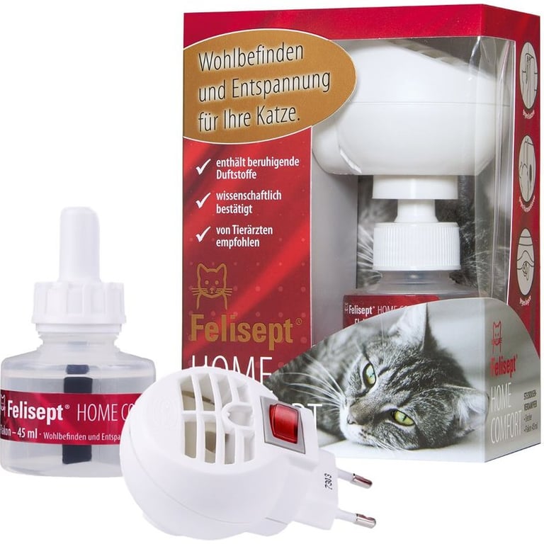 Felisept Comfort rinkinys: difuzorius ir difuzoriaus papildymas, 45 ml