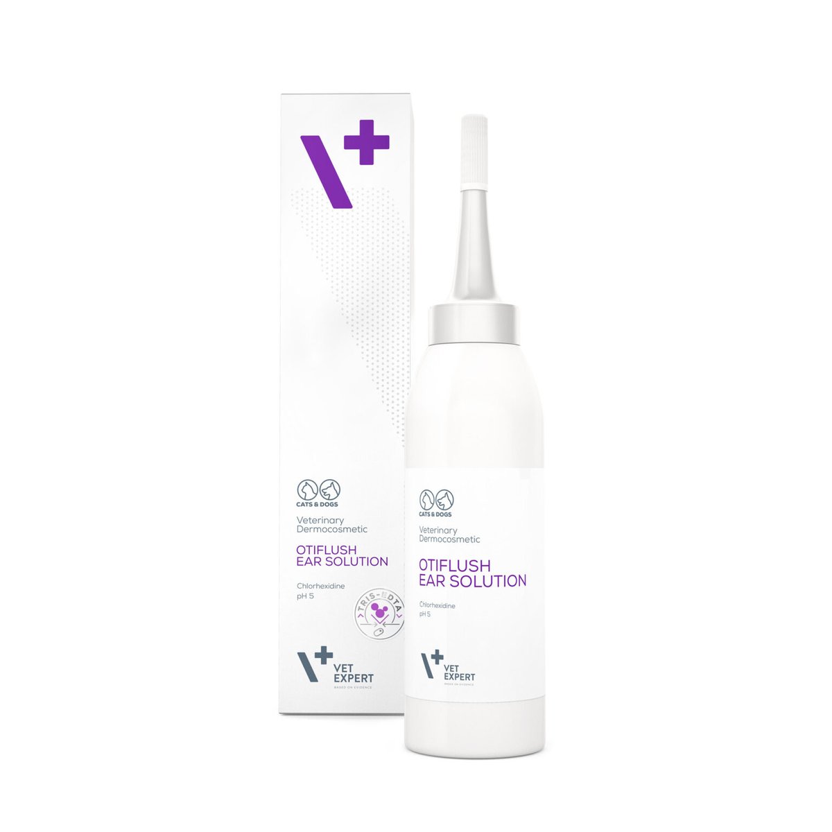 VetExpert Otiflush ausu tīrīšanas šķīdums suņiem, 125 ml - Produkta attēls