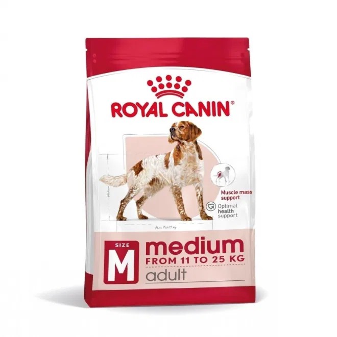 Royal Canin Medium Adult koera kuivtoit keskmist kasvu koerale, 15 kg - Tootepilt