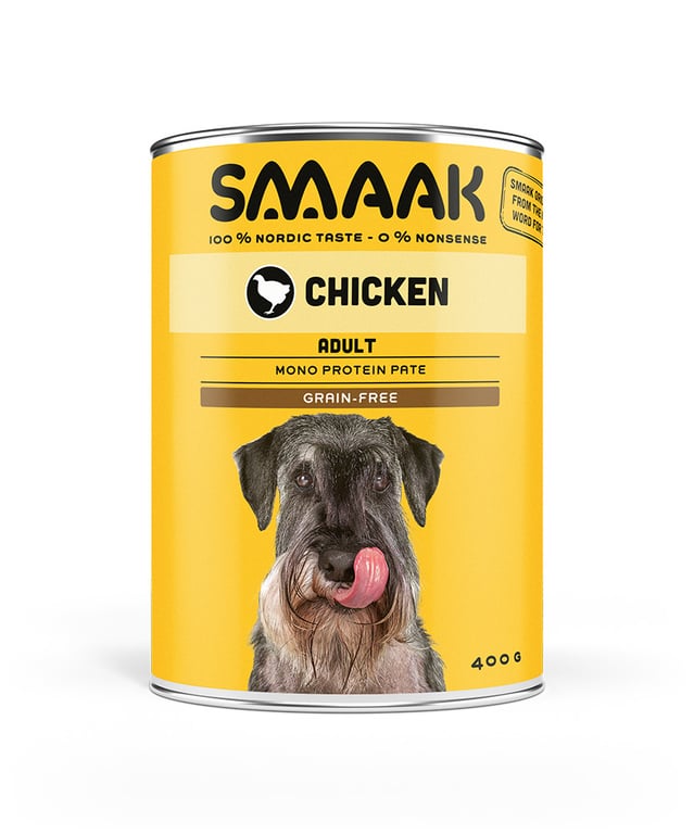 SMAAK mitrā barība suņiem, vista, 400g