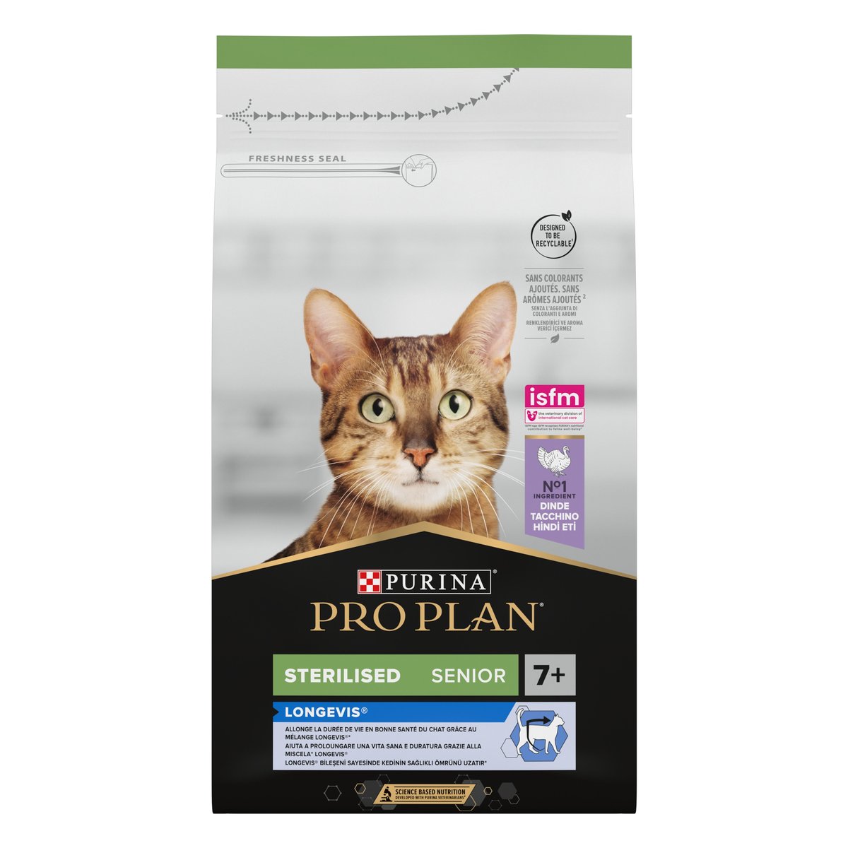 Pro Plan Sterilised sausas maistas steril.katėms su kalakutiena, 1,5kg - 