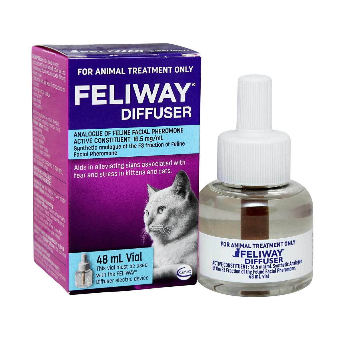 Feliway kassi difuusori täitepudel, 48 ml - Tootepilt