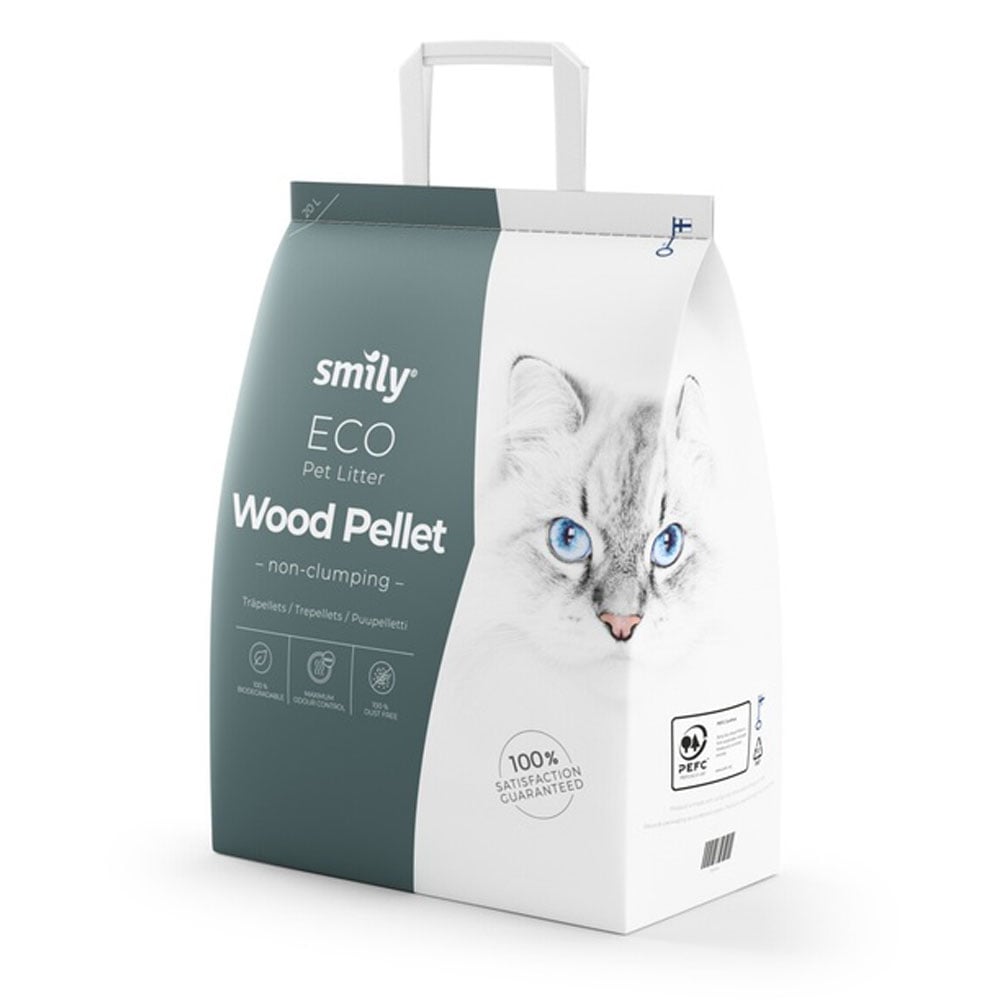 Smily Eco medienos granulių kraikas, 20l -  1