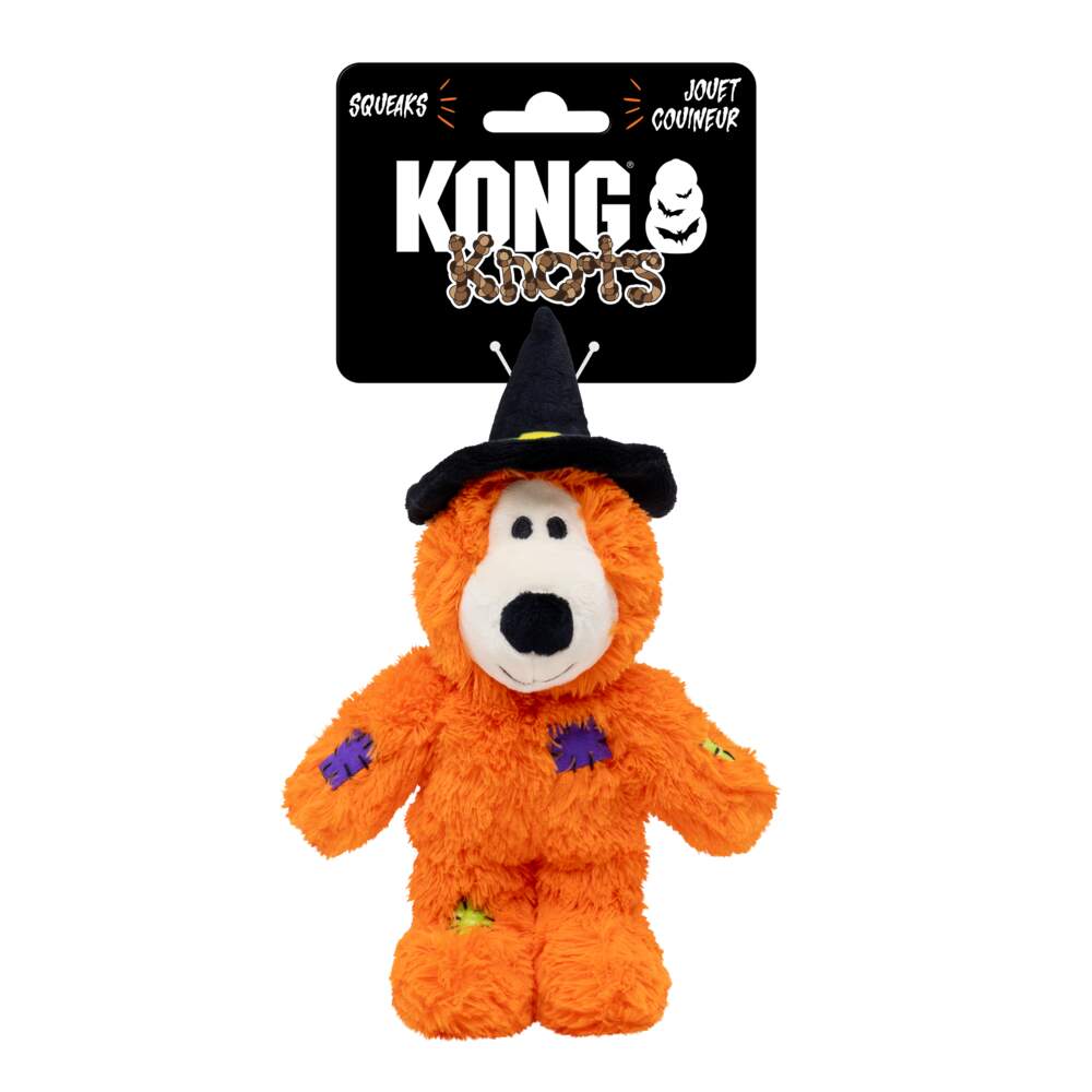 KONG Halloween WildKnotsBear S/M koera mänguasi, nõid - Tootepilt