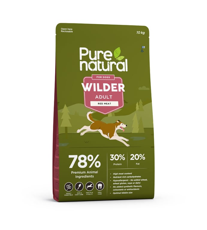 PURENATURAL Wilder Adult sausā barība suņiem, sarkanā gaļa, 10kg
