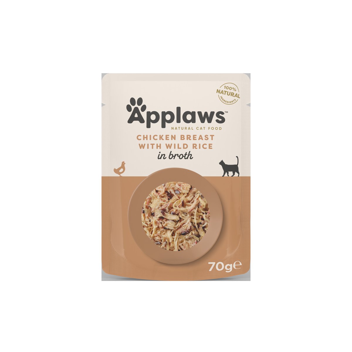 Applaws kassi einekotike, kana/metsik riis, 70 g - Tootepilt