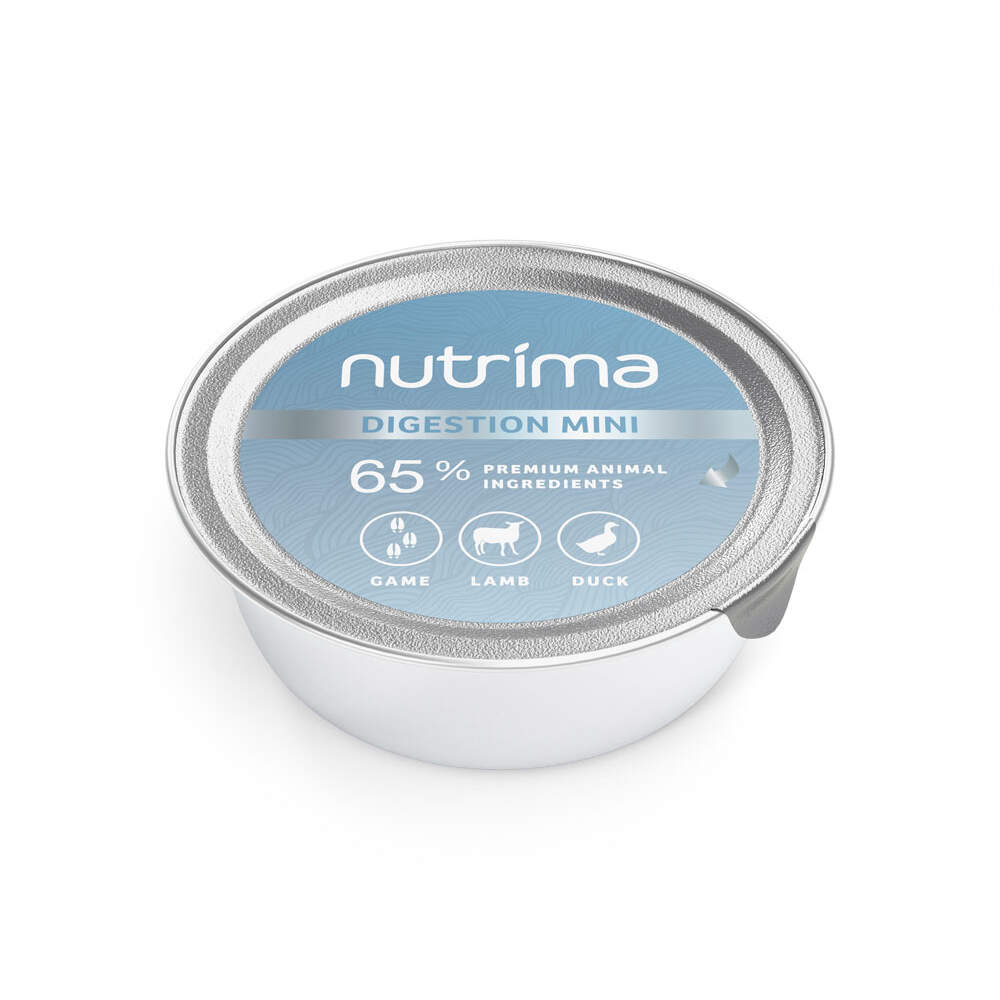 Nutrima Digestion Mini mitrā barība suņiem, jērs/pīle/medījums, 85g - Produkta attēls