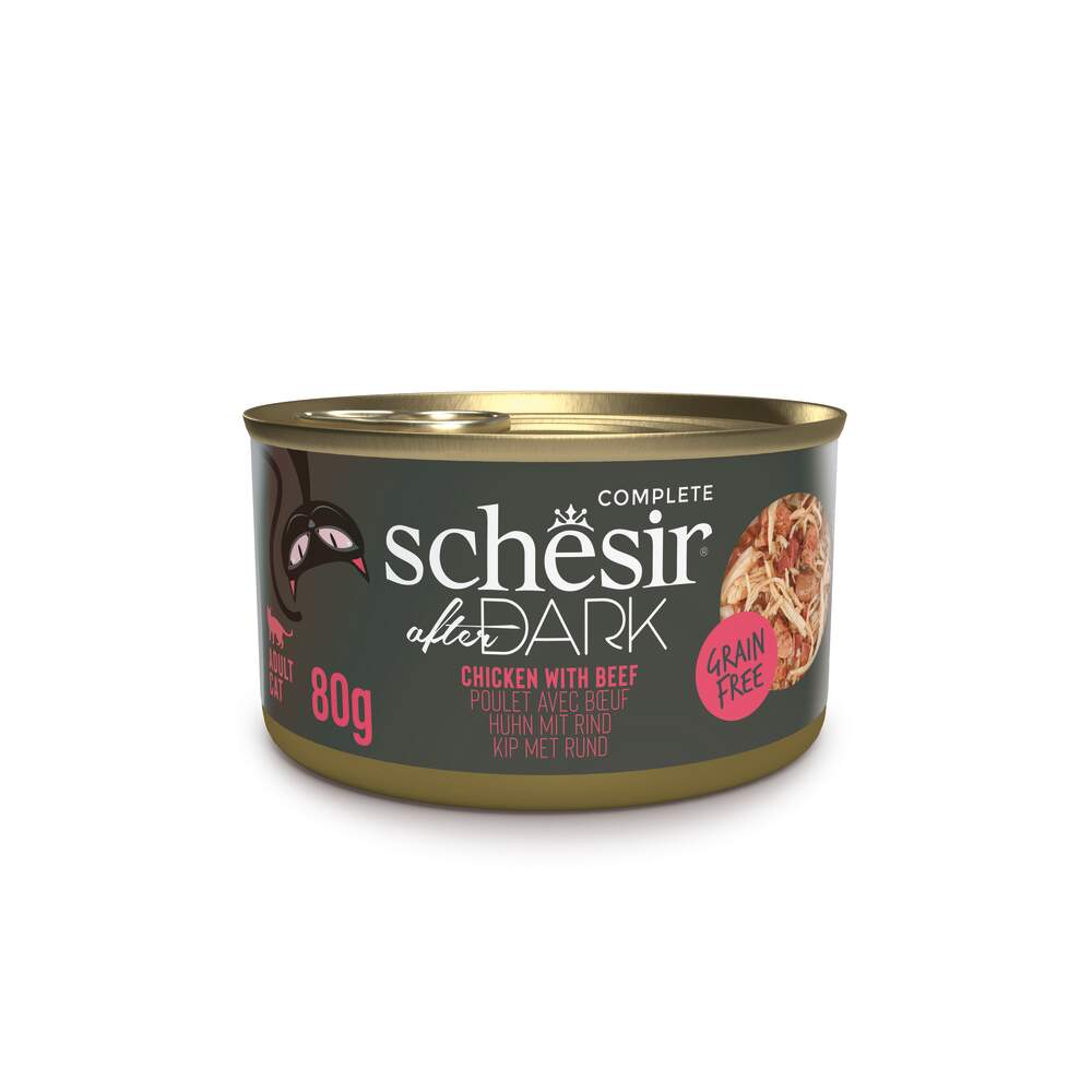 Schesir After Dark kassi konserv, kana/veis, 80 g - Tootepilt