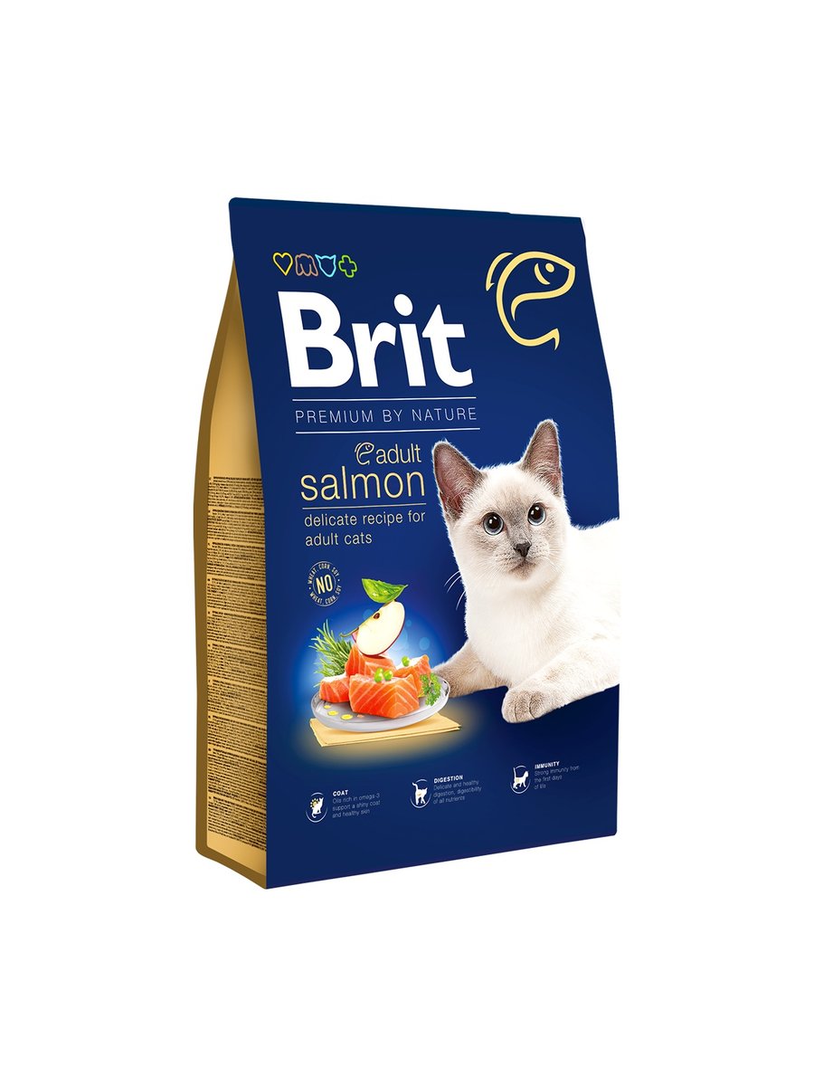 BRIT Premium sausā barība kaķiem, lasis, 1,5kg - Produkta attēls