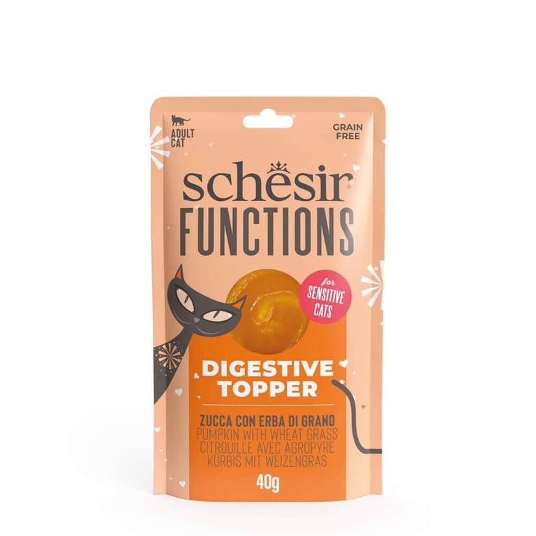 Schesir Digestive Topper kassile, kõrvits/nisurohi, 40 g