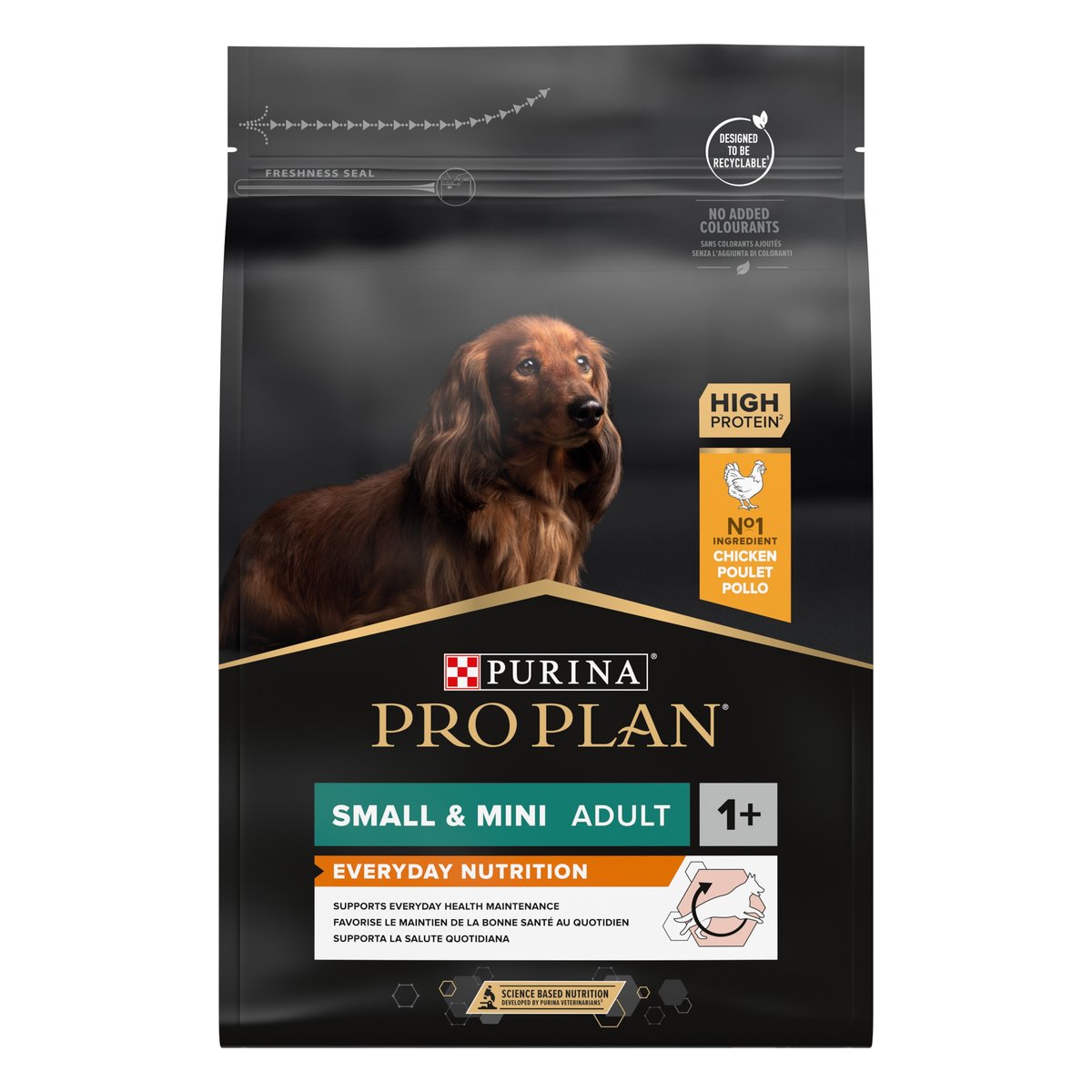 PRO PLAN Adult Small & Mini sausā barība suņiem, vista,  3kg - Produkta attēls