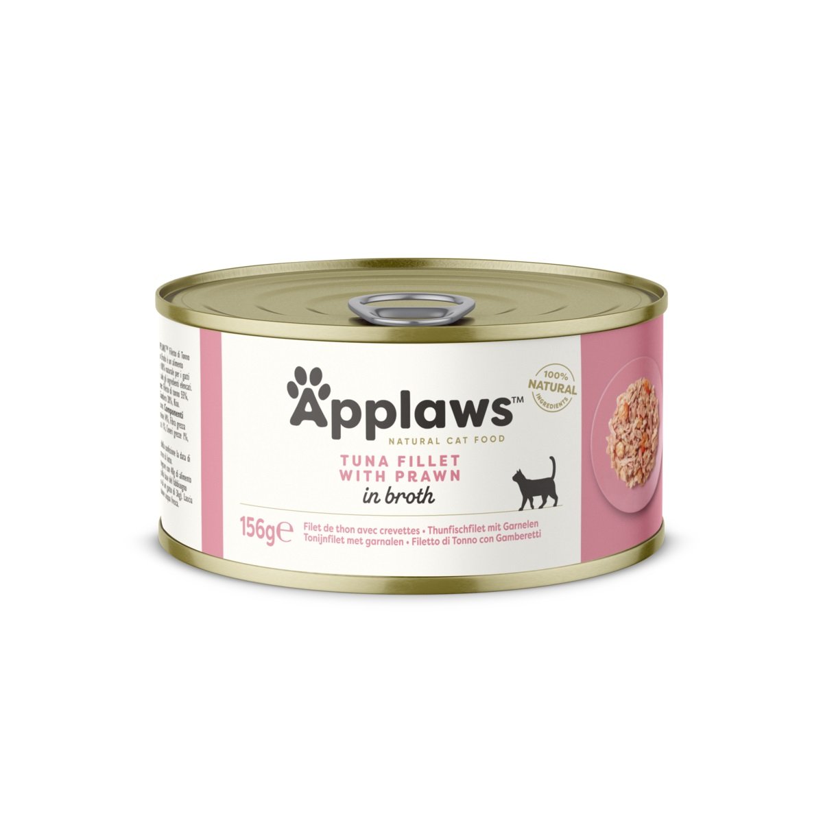 Applaws šlapias maistas katėms, su tunu ir krevetėmis, 156 g - 