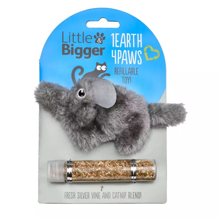 Little&Bigger 1Earth4Paws täidetav kassi mänguasi, elevant - Tootepilt 2