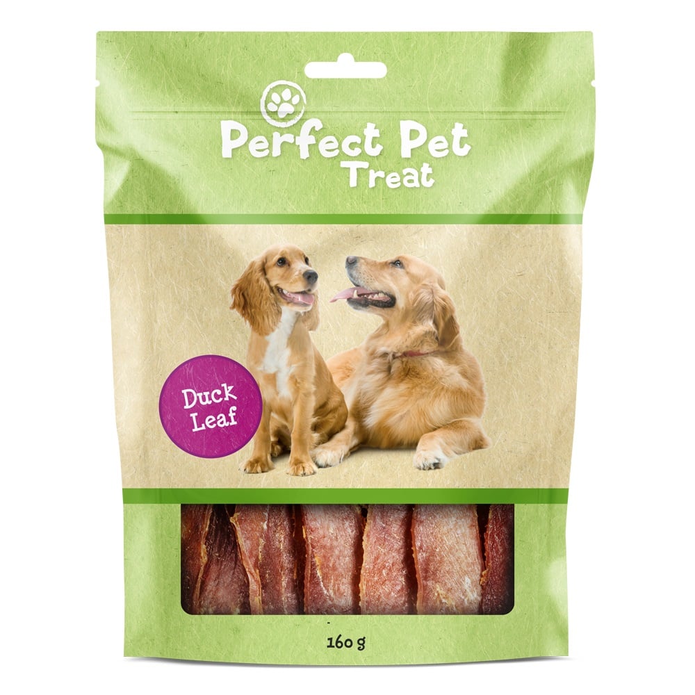 Perfect Pet džiovinti antienos gabalėliai šunims, 160g - 