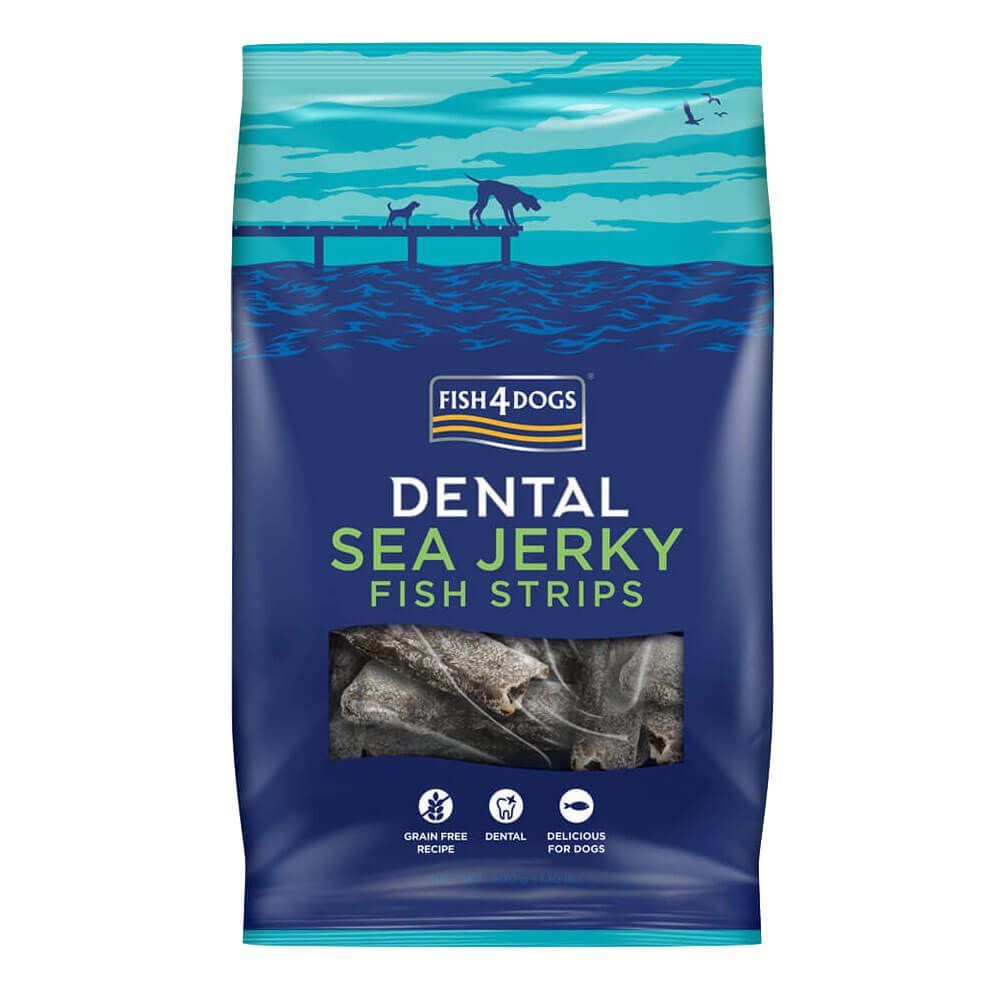 Fish4Dogs sea jerky skinny strips 100% natūralus skanėstas 100g - 