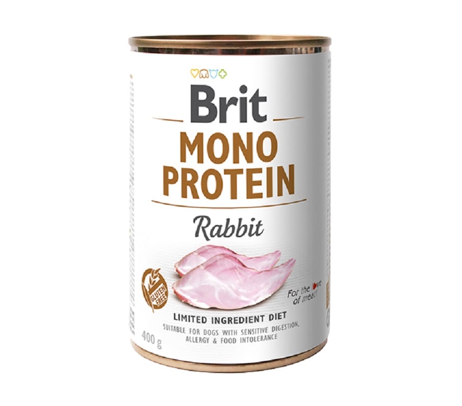 Brit Care Mono Protein konservas šunims, triušiena, 400g - 
