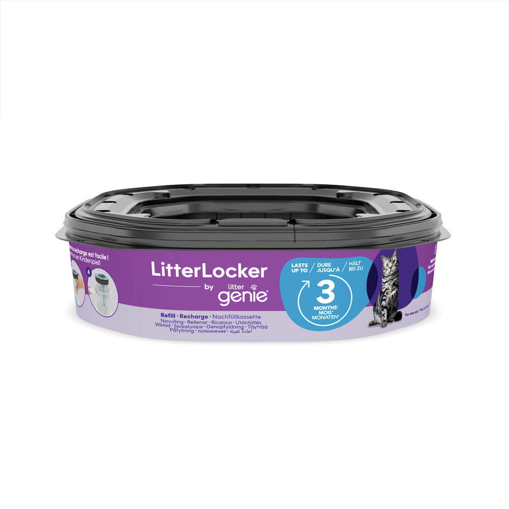 LitterLocker Genie kasetės kačių kraiko šiukšliadėžei, 3 vnt. - 