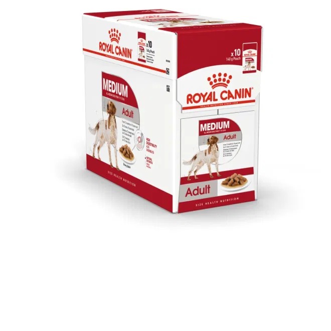 ROYAL CANIN Medium mitrā barība suņiem, 10x140g - Produkta attēls