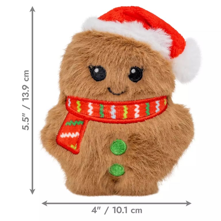 KONG Holiday Mini Snuzzles koera mänguasi XS, jõulupiparkook - Tootepilt 3